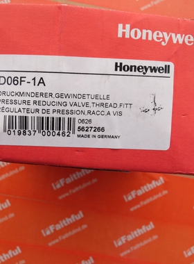 D06F-1A 霍尼韦尔全新压力调节阀 braukmann