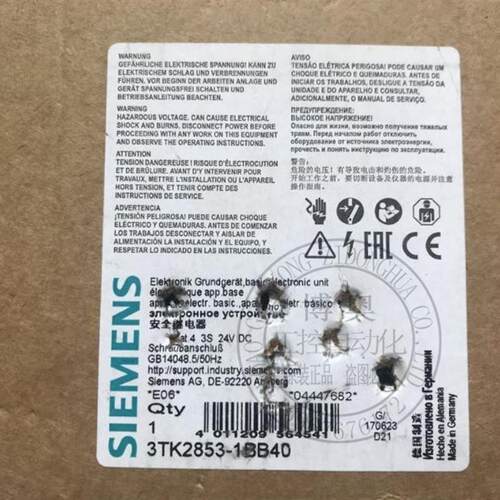 全新继电器3TK2853-1BB40 现货3TK2853-1BB4O
