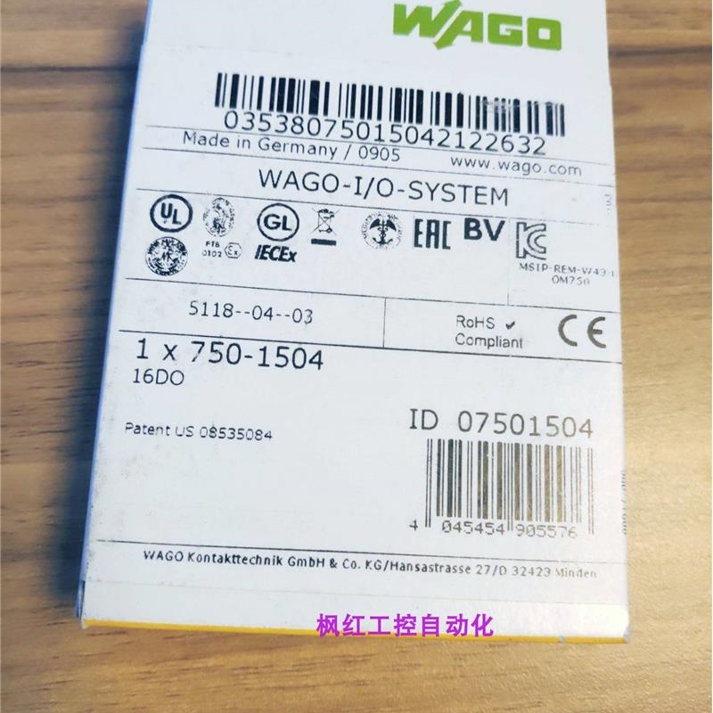 万可750-1504十六通道数字量输入输出模块750-1505低电平触发