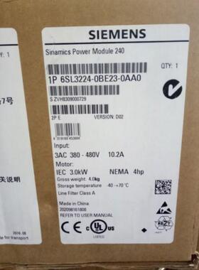 6SL3224-0BE27-5AA0 G120 电源 模块 PM 240 带滤波器 5AAO 现货