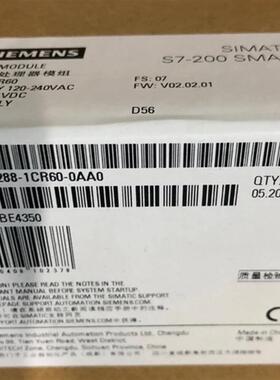 S7-200 SMART CPU CR60紧凑型 CPU模块6ES7288-1CR60-0AA0