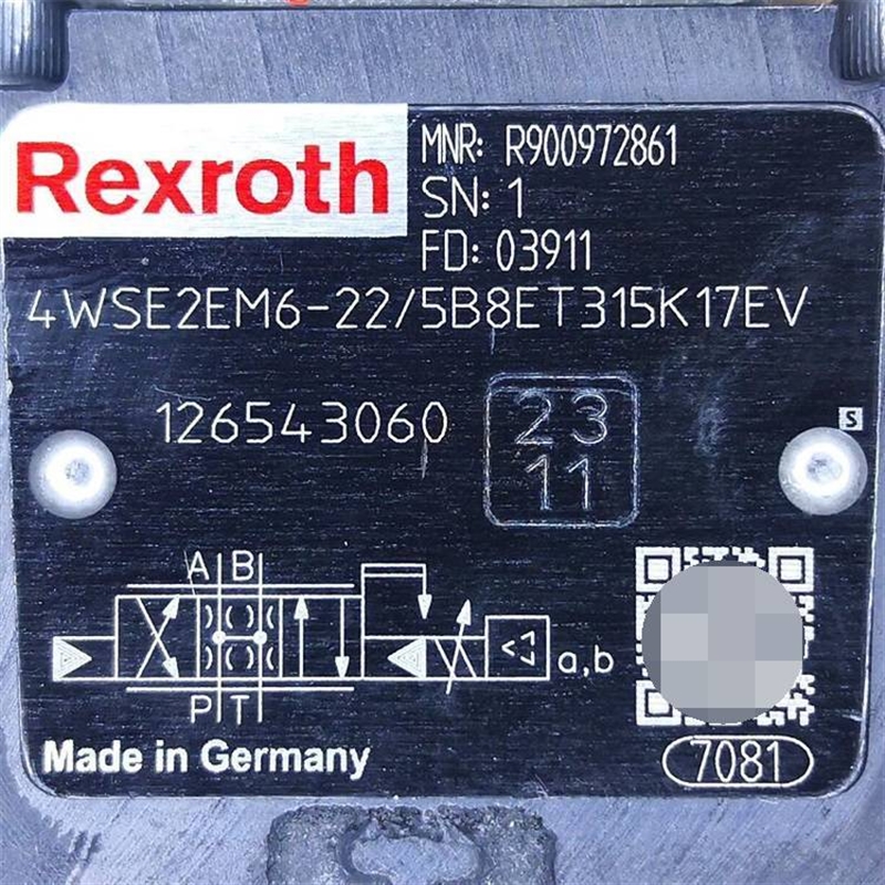 Rexroth伺服阀R900972861 4WSE2EM6-22/5B8ET315K17EV
