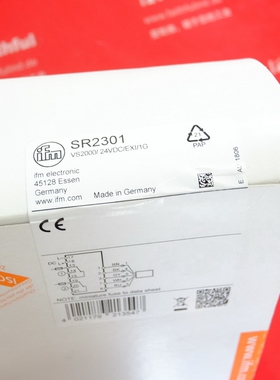 Ifm SR2301 易福门全新流量传感器的控制显示器件 VS2000