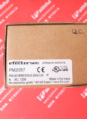 PM2057 易福门全新压力传感器 PM-001BRES30-E-ZVG/US/ /P