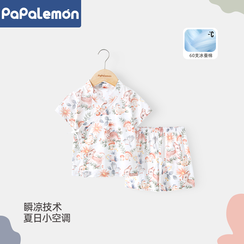 夏季薄款纯棉衣服婴儿短袖短裤