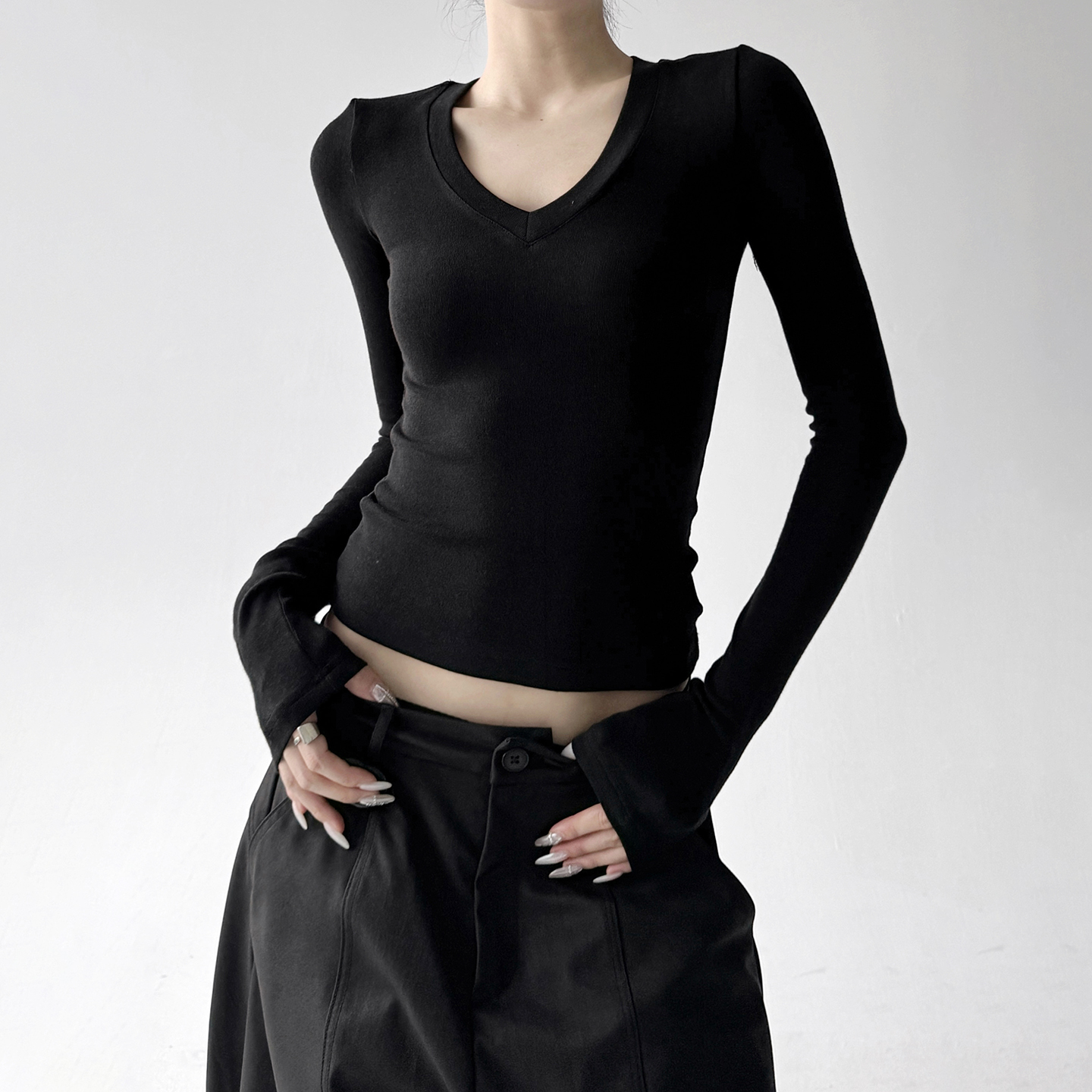 今年流行时髦打底衫女2025秋季新款韩系穿搭百搭显瘦长袖T恤上衣