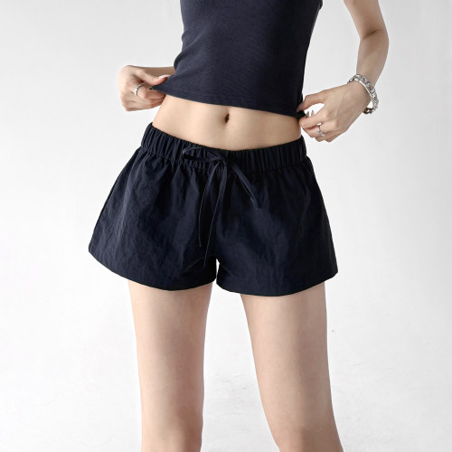 美式街拍潮款休闲短裤女2026夏装新款超火女士百搭遮肉薄运动热裤