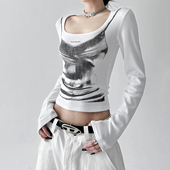 女2025秋装 新款 网红爆款 今年流行打底衫 长袖 T恤女修显瘦百搭上衣