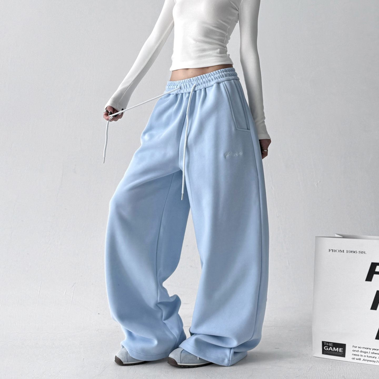 美式复古休闲裤女2025春季新款