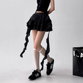 今年流行2025年夏季 花苞短裙子潮 爆款 新款 半身裙女洋气绑带设计款