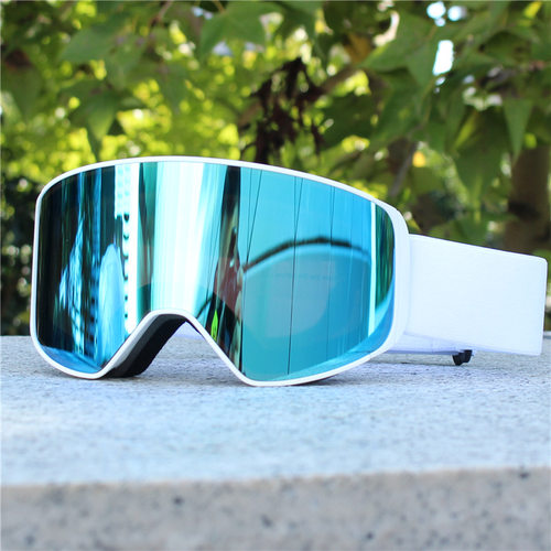 男女款磁吸滑雪镜柱面大框滑雪眼镜防雾户外护目镜风镜边框防雪盲
