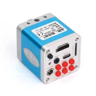 60FPS高清CCD工业相机三目4K电子目镜显微镜HDMI拍照测量机器视觉