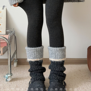 袜子女搭配袜套 冬外穿新款 深灰色连裤 袜女秋冬加绒加厚显瘦打底裤
