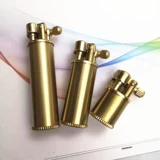 Латунная маленькая зажигалка на керосине, длина миди