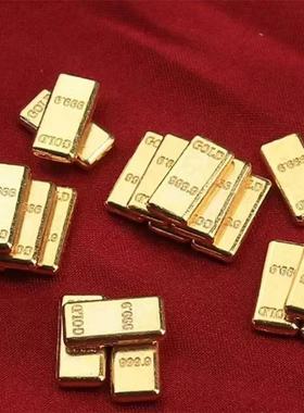 精品实心小金条仿金金条摆件八福聚宝盆招财填充物创意装饰礼品