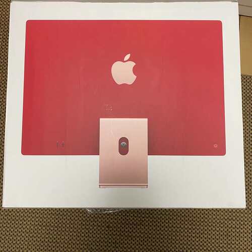 议价iMac24寸一体机，红色 m3-8-256，未验证激活，成可维修
