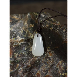 玉蘇周现货G150&5克新疆和田玉籽料白玉平安无事牌牌子吊坠