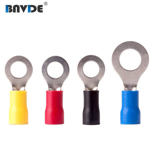 RV8-6/8/10/12圆形预绝缘冷压端头接线端子铜线耳压线鼻子RV8-525