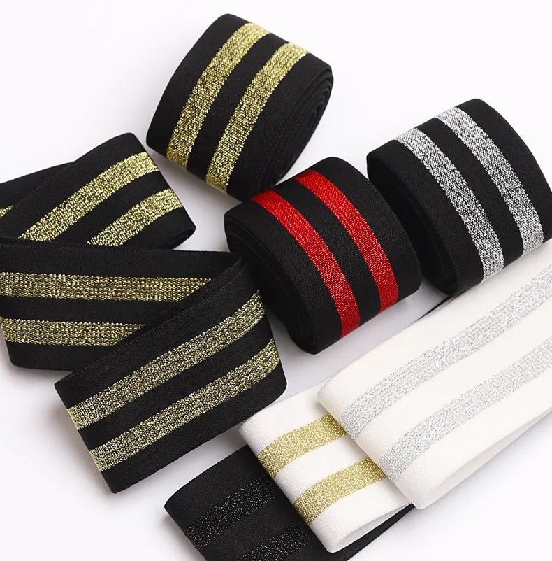 金银丝高弹力松紧带衣服侧边条