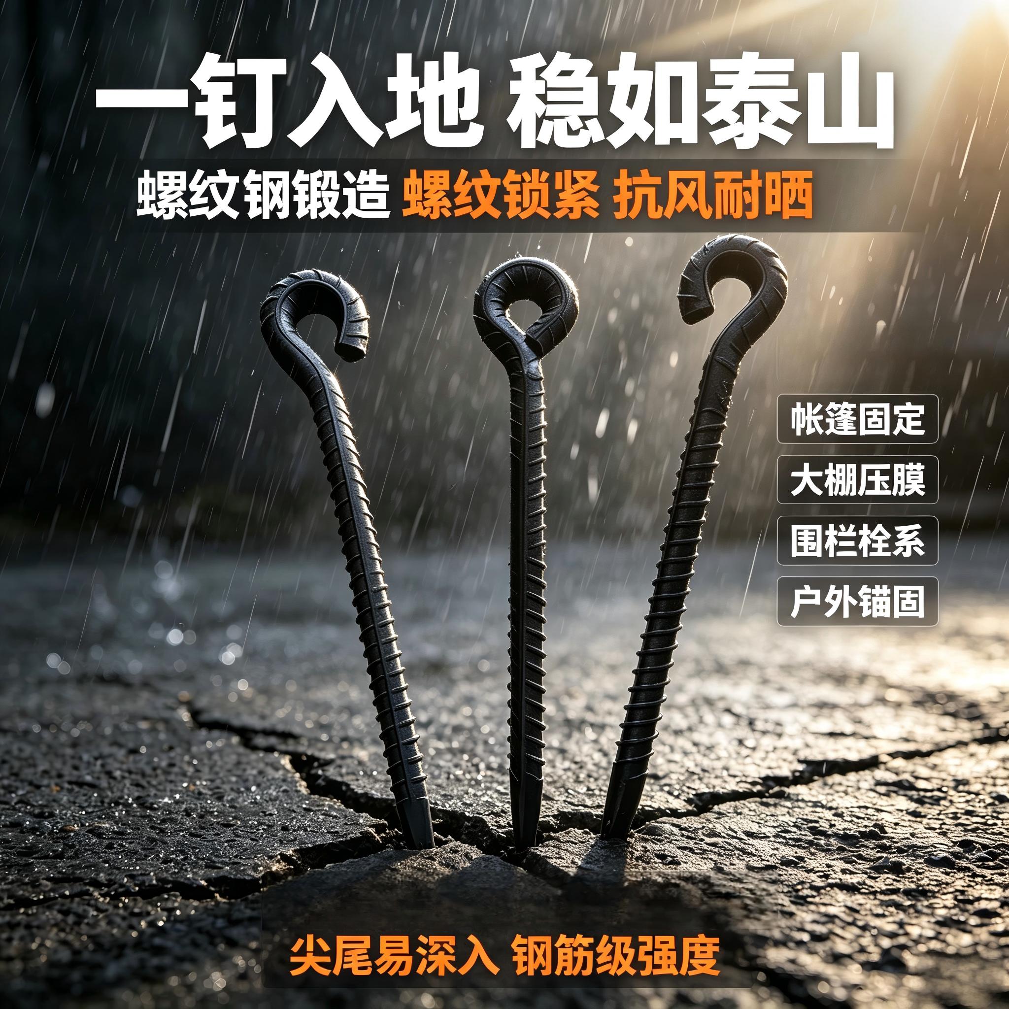 国标精钢地钉套装防锈耐用可定制图片