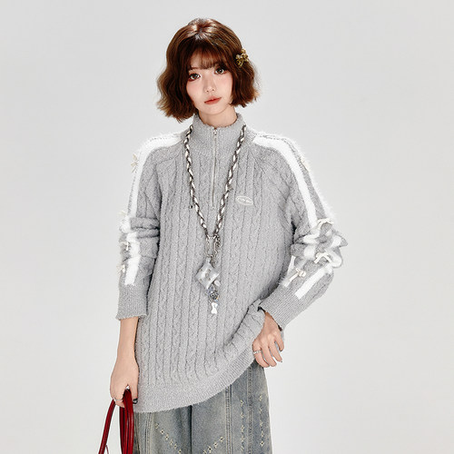 2024上新当天9.5折半拉链毛衣