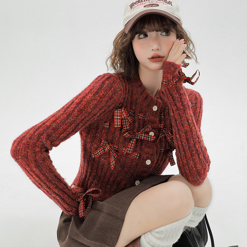 Girlyhalo毛衣开衫毛衣