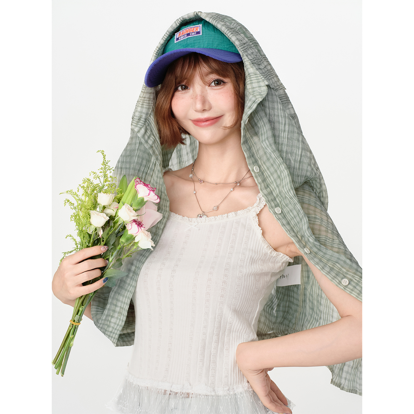 5/6  20:00上新当天9.5折【Girlyhalo】格子衬衫防晒