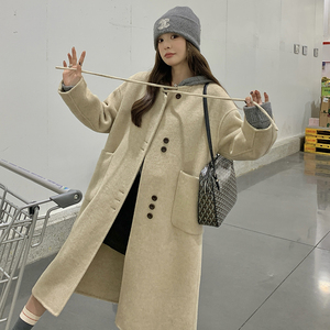新款现货！秋冬新款系带中长款双面呢　123Ａ-9058-P275-K418图片