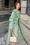 新款！现货！2022年长款双面羊绒大衣123A-9025-P255-K388，女装毛呢外套，浙宝123A