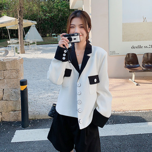 现货！2023年春季新款华夫格面料西装123A2218-P125K178,女装西装,浙宝123A