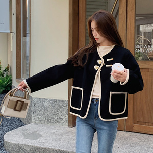 现货！22年秋冬短款小香风毛呢短外套 123A-9021-P155-K228图片