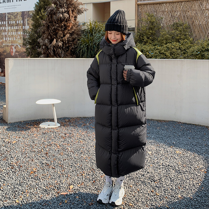 2022年新款长款过膝带帽羽绒服123A-6678-P195-K278,女装棉衣/棉服,浙宝123A