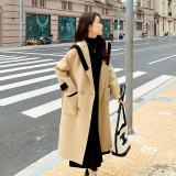 新款！现货！22年长款双面羊绒大衣123A-9029-P255-K388，女装毛呢外套，浙宝123A