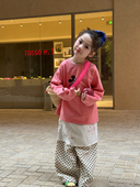 儿童米奇卫衣春夏2026韩国女孩洋气宽松纯棉卡通上衣 t恤叠穿 长袖