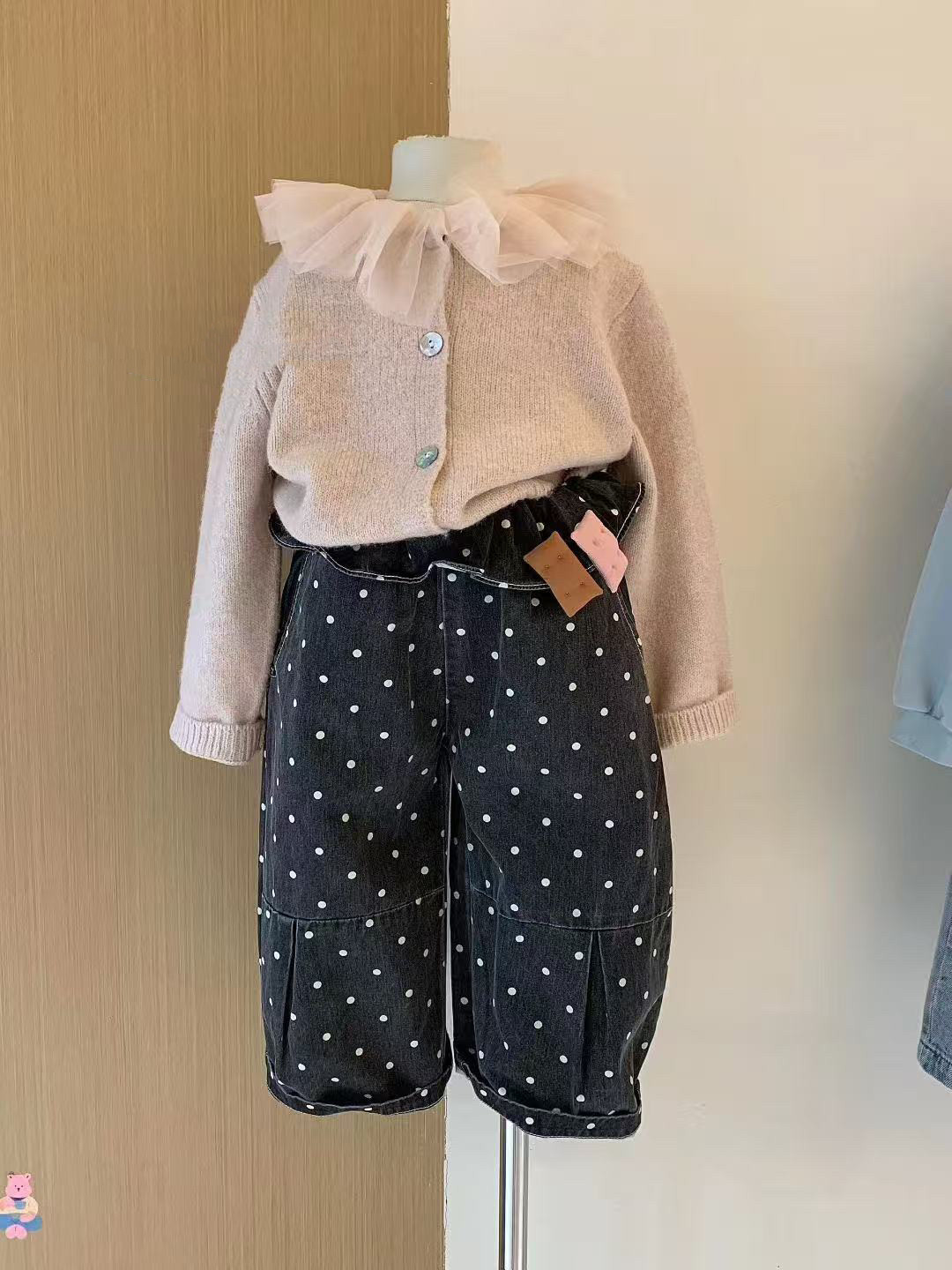 女童花边领毛衣开衫秋装2025女孩甜美毛线衣超柔软娃娃领针织外套,童装/婴儿装/亲子装,毛衣/针织衫,淘宝优惠券,粉丝福利购,淘宝优惠卷