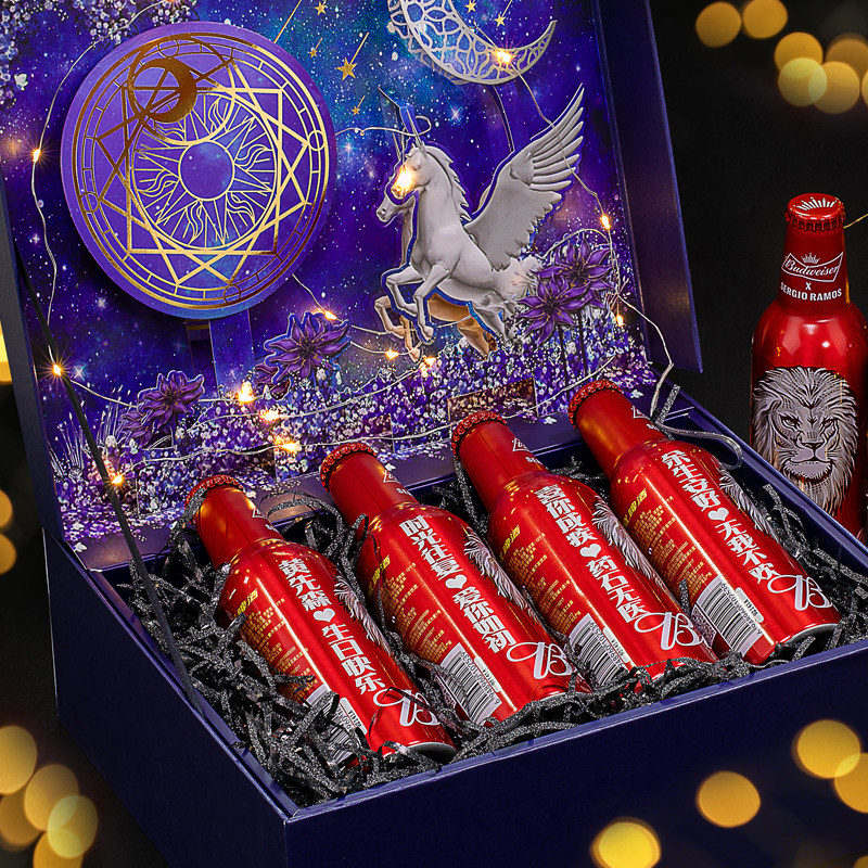 定制百威啤酒限量版礼盒可乐易拉罐刻字打字个性 DIY表白生日礼物