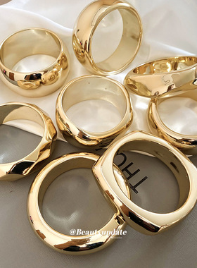 亚克力几何圆形方形切面手镯欧美