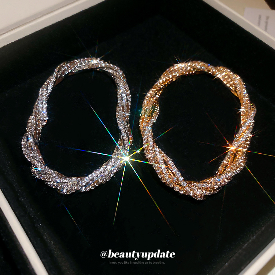 超闪镶钻多层缠绕手链欧美跨境优