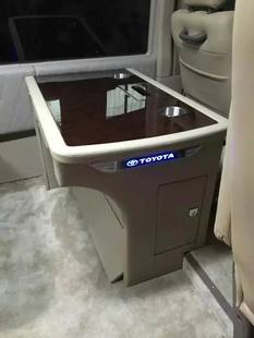 适配丰田柯斯达考斯特车载办公桌 海狮宇通改装桌子 办公桌商务桌