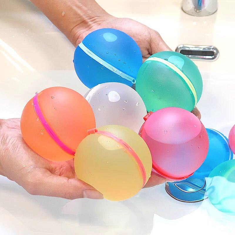 可重复使用水气球打水仗注水球自动封口水炸弹儿童洗澡戏水球玩具