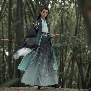 卡辑汉服男古装全套山海经情侣CP演出服交领大袖学生仙气齐腰襦裙