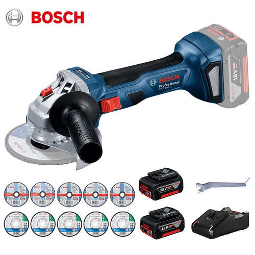 博世(BOSCH)GWS180-Li锂电角磨机无刷18V充电式磨光切割打磨机手