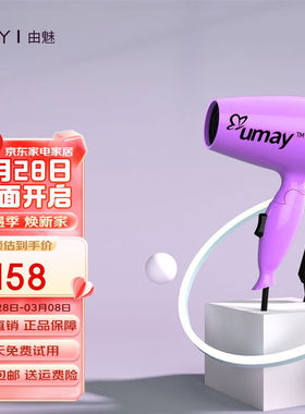由魅（umay）车载吹风机12V24V自驾游户外旅行电吹风筒冷热便携式
