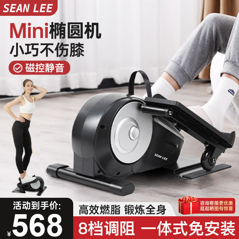 SEANLEE椭圆机家用健身静音小型迷你减肥椭圆太空漫步仪mini登山