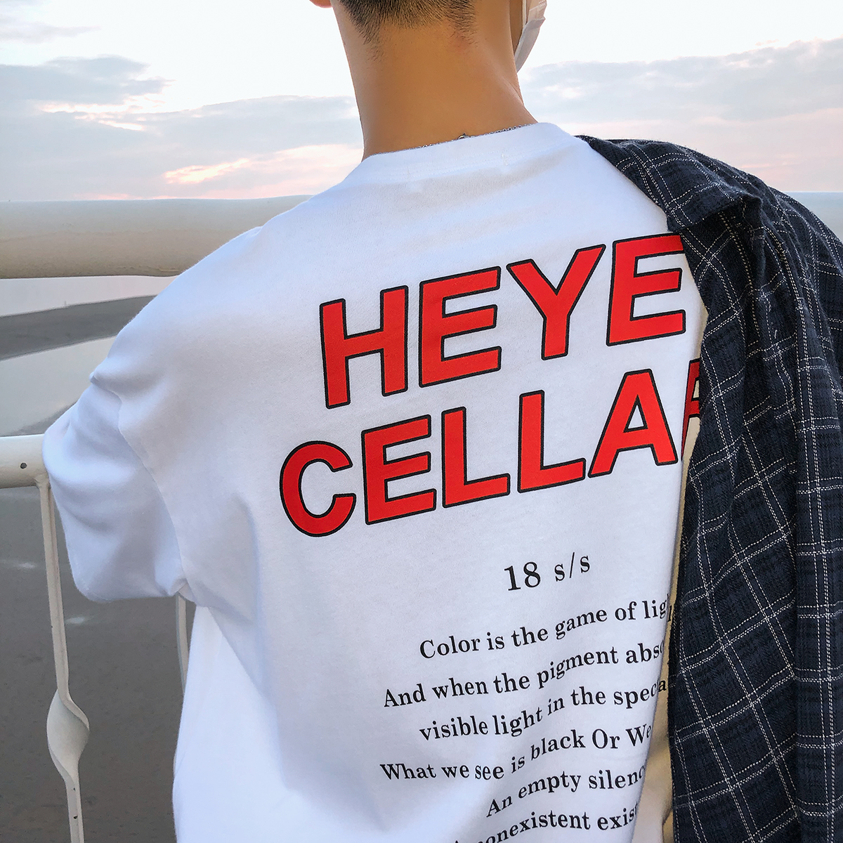 Heye 18s/sÔ´´×ÔÖÆ Æ·ÅÆLOGO°ëÐäÄÐÓ¡»¨teeÇé¿íËɶÌÐäTÐô