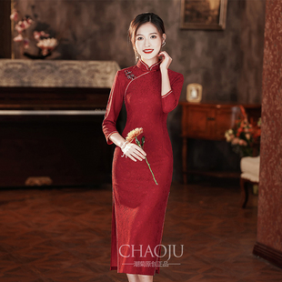 女订婚2025新款新中式新娘红色回门服平时可穿