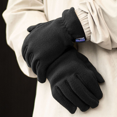 Patagonia抓绒可触屏手套男女Synchilla Gloves防寒保暖骑行22401