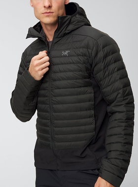 一博同款现货始祖鸟排骨羽绒服超轻透气男款Cerium Hybrid 6376