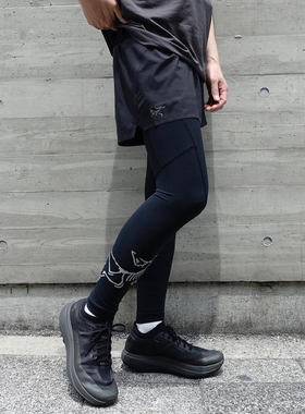 现货始祖鸟Norvan Tight越野跑紧身裤速干高弹健身软壳保暖跑步裤