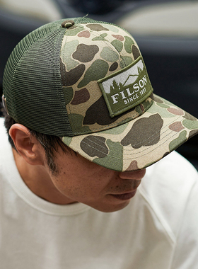 正品Filson复古鸭舌帽夏季防晒男女美式户外透气钓鱼狩猎棒球帽